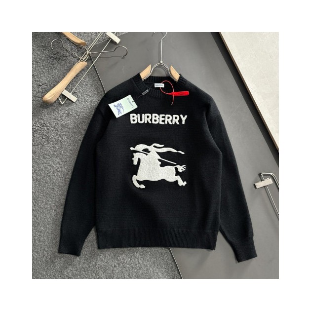 BURBERRY 버버리 EKD 핸들 자수 니트