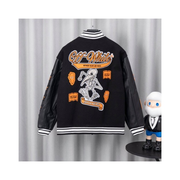 OFF-WHITE 오프화이트 멀티 패치 바시티 자켓 2COLOR