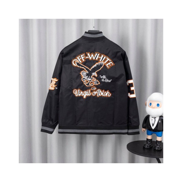 OFF-WHITE 오프화이트 멀티 패치 바시티 자켓
