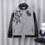 CHROME HEARTS 크롬하츠 멀티 크로스 레더 믹스 바시티 자켓
