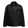 PRADA 프라다 메탈 플레이트 리나일론 코튼 자켓