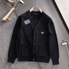 ●9월 판매 16위● PRADA 프라다 메탈 플레이트 비즈 가디건