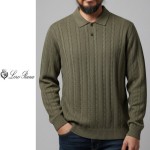 LOROPIANA 로로피아나 꽈배기 카라니트 3COLOR