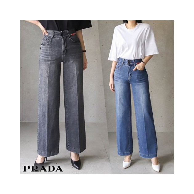 PRADA 프라다 와이드 팬츠
