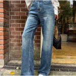 ●9월 판매 13위● LOEWE 로에베 패치 스트레이트 데님