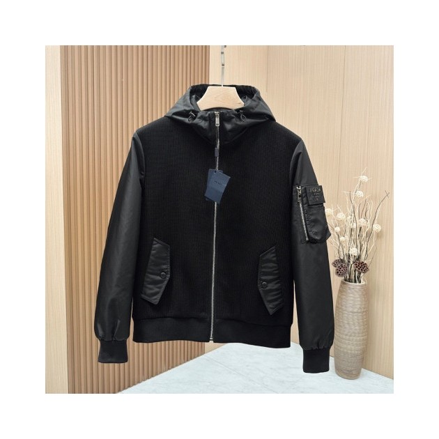 PRADA 프라다 패치 후드집업 자켓