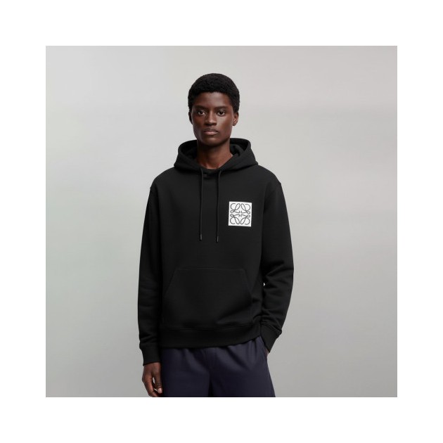 LOEWE 로에베 스퀘어로고 코튼 후드티