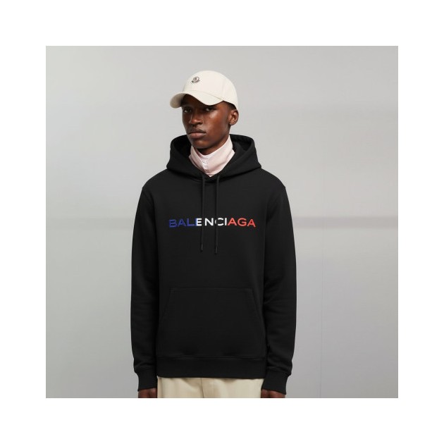 BALENCIAGA 발렌시아가 인터네셔널 프랑스로고 코튼 후드티