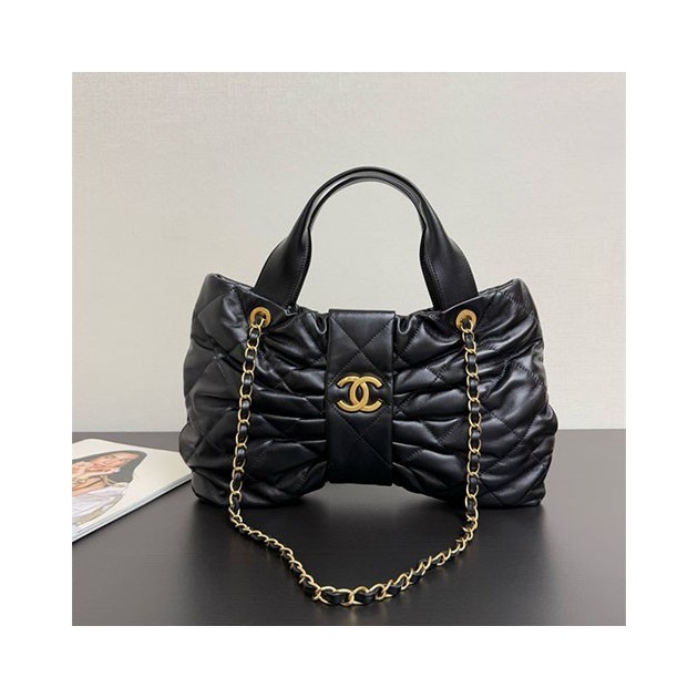 CHANEL 샤넬 맥시 보우백 미디움 (양가죽) AS9802