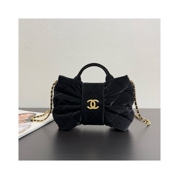 CHANEL 샤넬 맥시 보우백 스몰 (세틴벨벳) AS9801