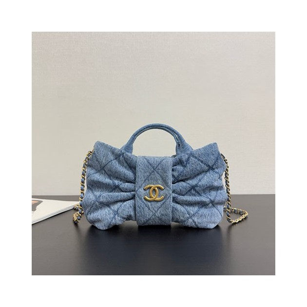 CHANEL 샤넬 맥시 보우백 스몰 (데님) AS9801