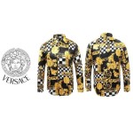VERSACE 베르사체 골드 플라워 셔츠 남방