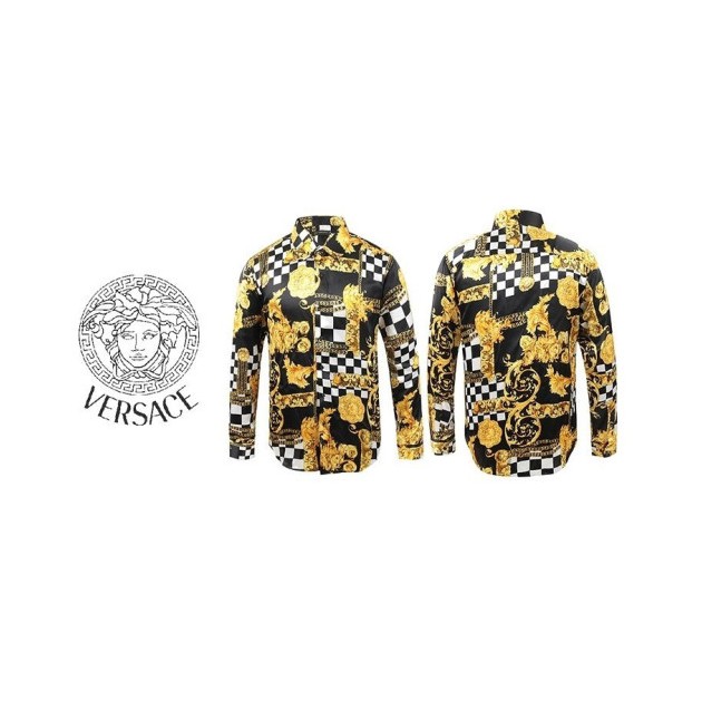 VERSACE 베르사체 골드 플라워 셔츠 남방