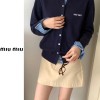MIUMIU 미우미우 체크 레이어드 니트 2COLOR