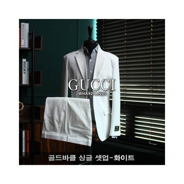 GUCCI 구찌 골드바클 싱글 셋업