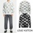 LOUIS VUITTON 루이비통 다미에 자가드 모헤어 니트