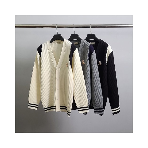 MAISON KITSUNE 메종키츠네 칠랙스폭스 견장 가디건