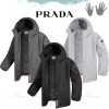 PRADA 프라다 베이직 라이트 후드 패딩