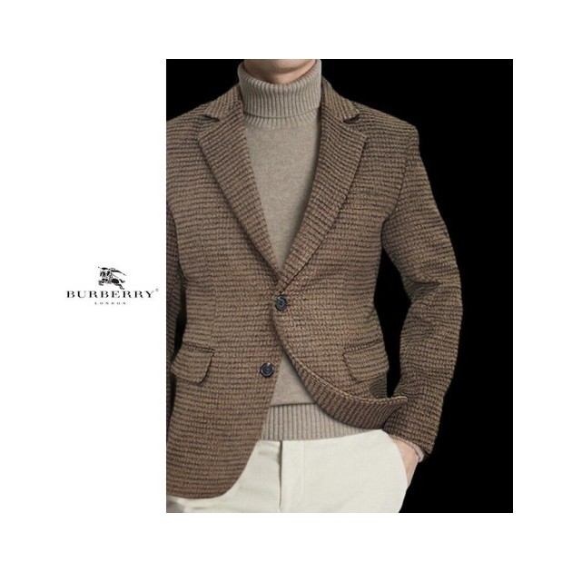 BURBERRY 버버리 캐시미어 울 잔체크 자켓 2COLOR