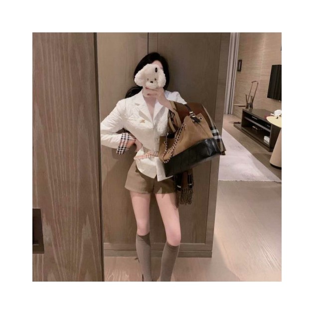 BURBERRY 버버리 체크 벨트 패딩 자켓 3COLOR