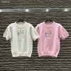 LOEWE 로에베 아나그램 쇼트슬리브 니트