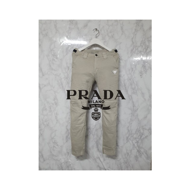 PRADA 프라다 절개 옆밴딩 워싱 팬츠 3COLOR