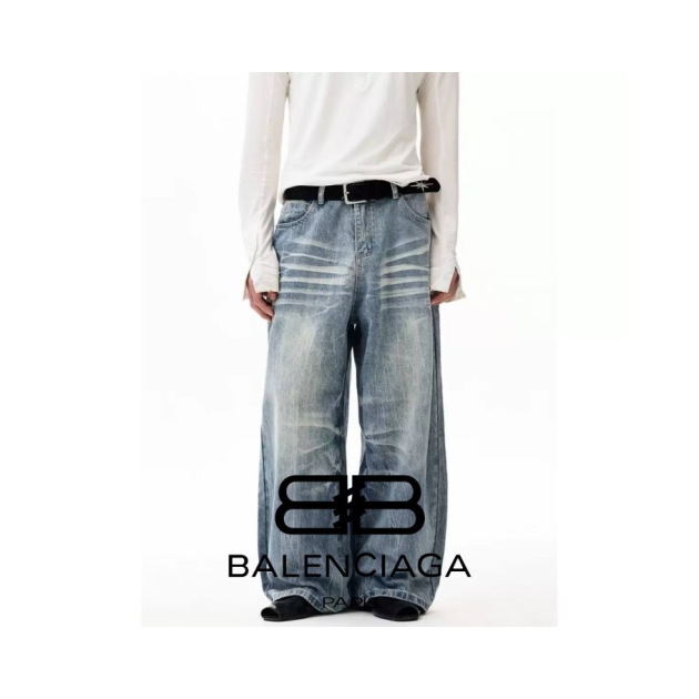 BALENCIAGA 발렌시아가 연청 워싱 팬츠
