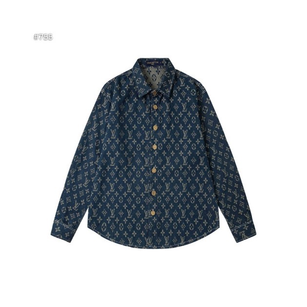 LOUIS VUITTON 루이비통 모노그램 데님 셔츠