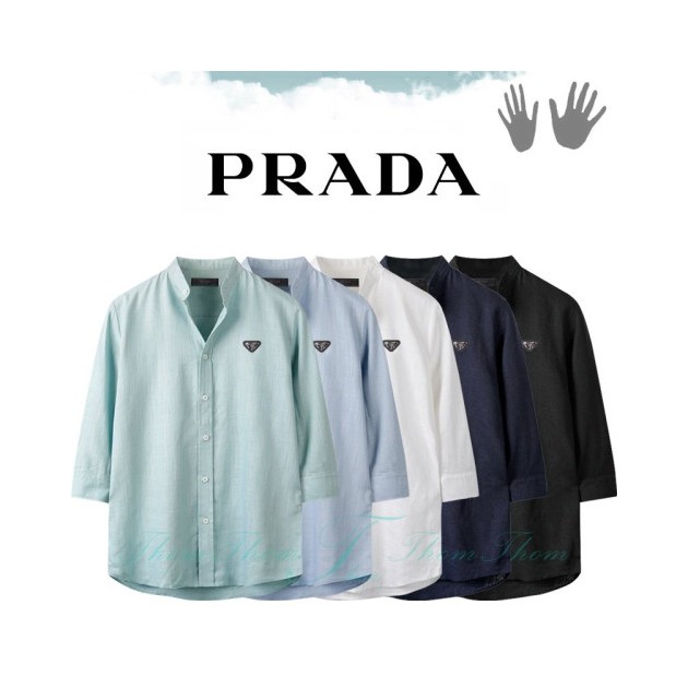PRADA 프라다 차이나 7부 셔츠