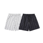 BALENCIAGA 발렌시아가 6455 올오버 로고 프린트 스윔 쇼츠