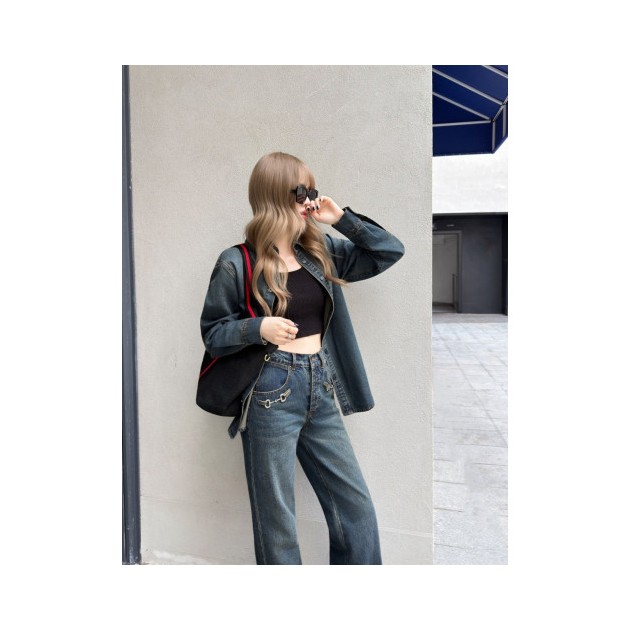 GUCCI 구찌 홀스빗 데님팬츠