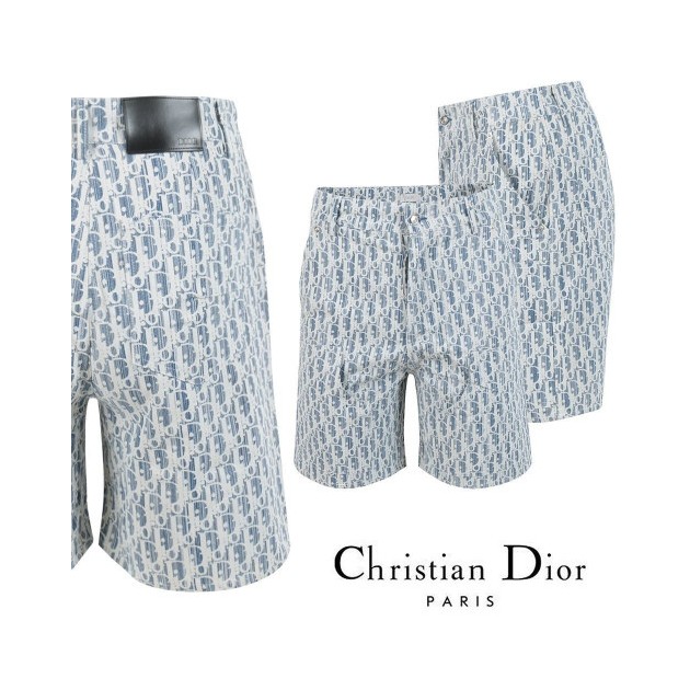 DIOR 디올 오블리크 하프팬츠