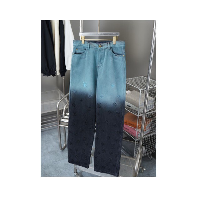 LOUIS VUITTON 루이비통 64260 모노그램 그라디언트 데님 자켓