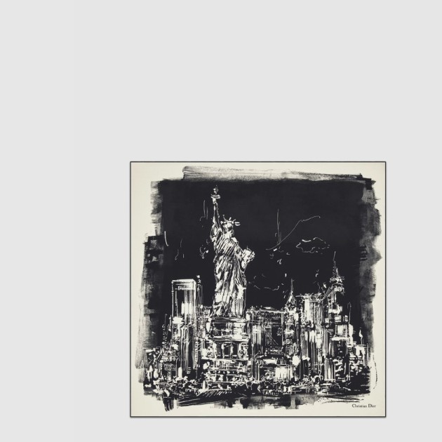 New York 90 스퀘어 스카프 44NYL